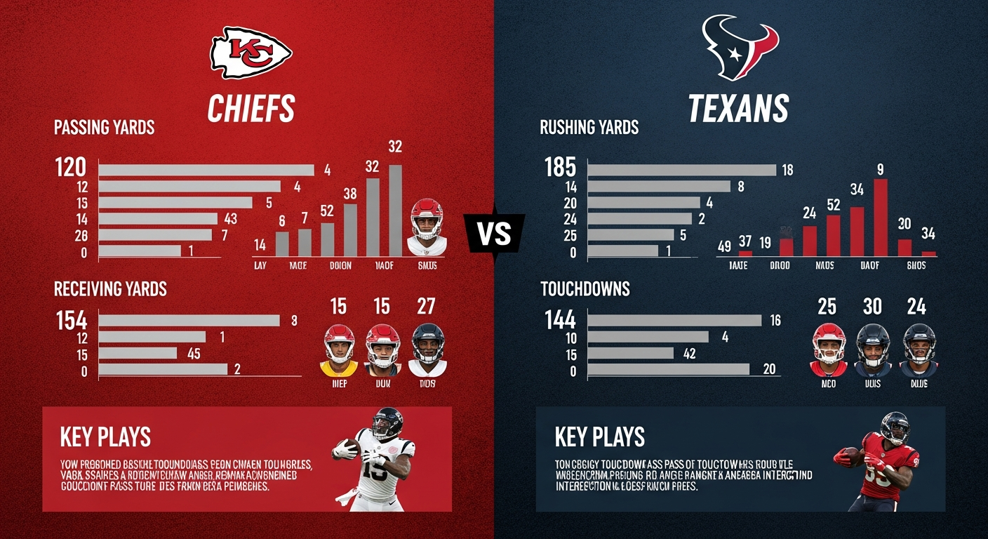 Kansas City Chiefs vs Texans Match Player Stats